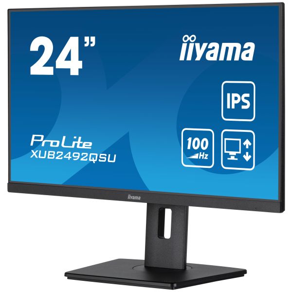 iiyama ProLite XUB2492QSU-B1 computer monitor 60,5 cm (23.8") 2560 x 1440 Pixels Quad HD LED Zwart (XUB2492QSU-B1) iiyama ProLite XUB2492QSU-B1 computer monitor 60,5 cm (23.8") 2560 x 1440 Pixels Quad HD LED Zwart (XUB2492QSU-B1)