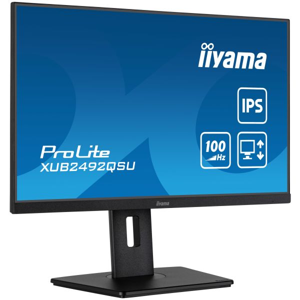 iiyama ProLite XUB2492QSU-B1 computer monitor 60,5 cm (23.8") 2560 x 1440 Pixels Quad HD LED Zwart (XUB2492QSU-B1) iiyama ProLite XUB2492QSU-B1 computer monitor 60,5 cm (23.8") 2560 x 1440 Pixels Quad HD LED Zwart (XUB2492QSU-B1)