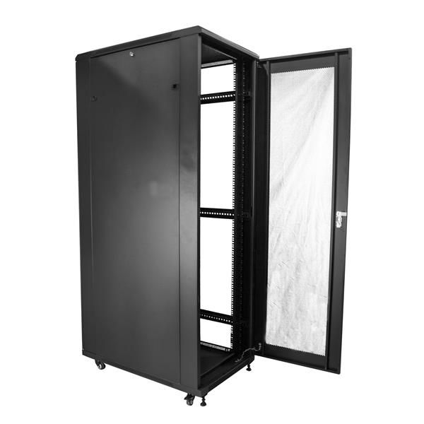 StarTech.com 42U Enterprise-Grade Server Rack Cabinet, 19in Vergrendelbare 4-Post Patchkast met 91cm Montagediepte en 900kg Draagkracht (RK4236BKB) 1/7 StarTech.com 42U Enterprise-Grade Server Rack Cabinet, 19in Vergrendelbare 4-Post Patchkast met 91cm Montagediepte en 900kg Draagkracht (RK4236BKB)