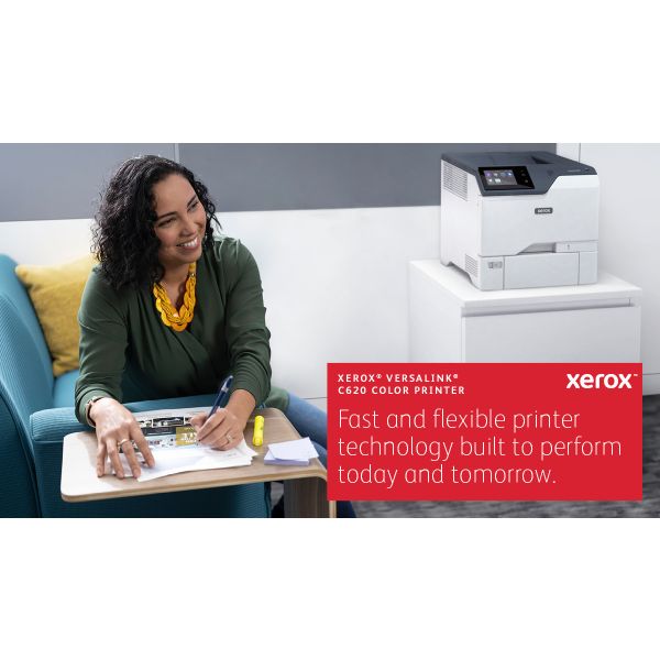 Xerox VersaLink C620 A4 50 ppm tosidig skriver PS3 PCL5e/6 2 skuffer 650 ark (C620V_DN)