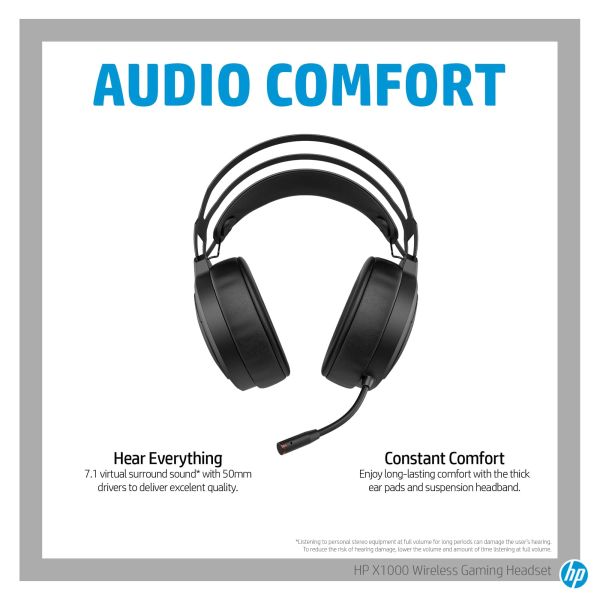 HP Pavilion Gaming X1000 draadloze gaming headset (7HC43AA#ABB)