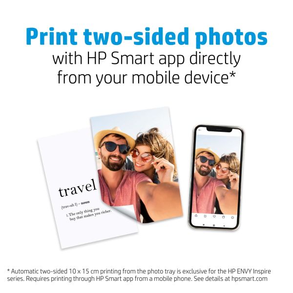 HP mat fotopapier - 25 vellen/10 x 15 cm (7HF70A)