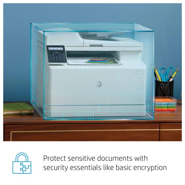 HP Color LaserJet Pro MFP M183fw, Printen, kopiëren, scannen, faxen, Automatische documentinvoer voor 35 vel; Energiezuinig; Optimale beveiliging; Dual-band Wi-Fi (7KW56A)