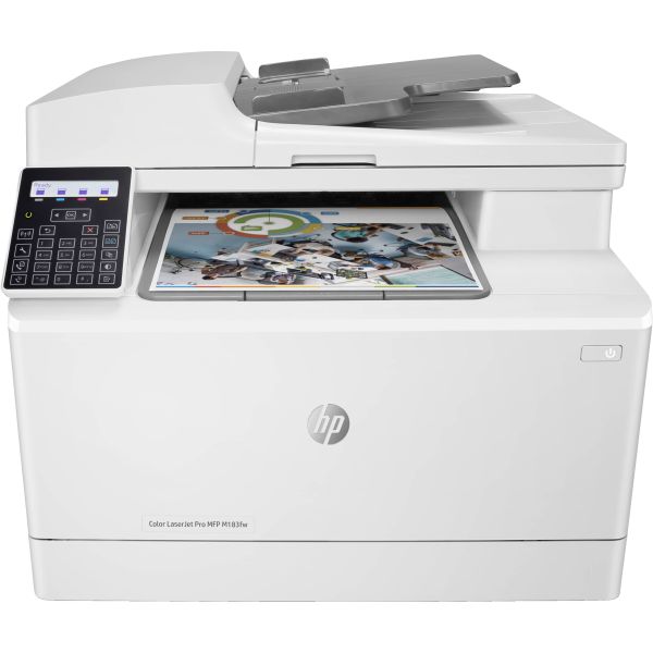 HP Color LaserJet Pro MFP M183fw, Printen, kopiëren, scannen, faxen, Automatische documentinvoer voor 35 vel; Energiezuinig; Optimale beveiliging; Dual-band Wi-Fi (7KW56A)