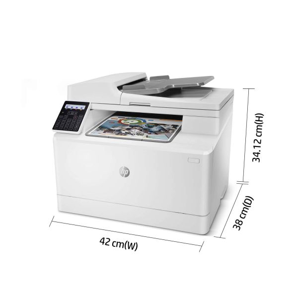 HP Color LaserJet Pro MFP M183fw, Printen, kopiëren, scannen, faxen, Automatische documentinvoer voor 35 vel; Energiezuinig; Optimale beveiliging; Dual-band Wi-Fi (7KW56A)