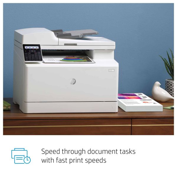HP Color LaserJet Pro MFP M183fw, Printen, kopiëren, scannen, faxen, Automatische documentinvoer voor 35 vel; Energiezuinig; Optimale beveiliging; Dual-band Wi-Fi (7KW56A)