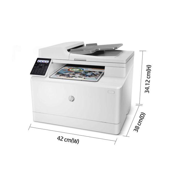 HP Color LaserJet Pro MFP M183fw, Printen, kopiëren, scannen, faxen, Automatische documentinvoer voor 35 vel; Energiezuinig; Optimale beveiliging; Dual-band Wi-Fi (7KW56A)