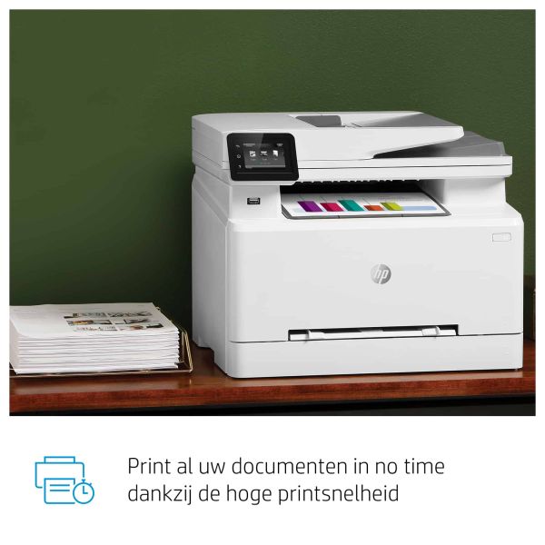 HP Color LaserJet Pro MFP M282nw, Printen, kopiëren, scannen, Printen via USB-poort aan voorzijde; Scannen naar e-mail; ADF voor 50 vel ongekruld (7KW72A)