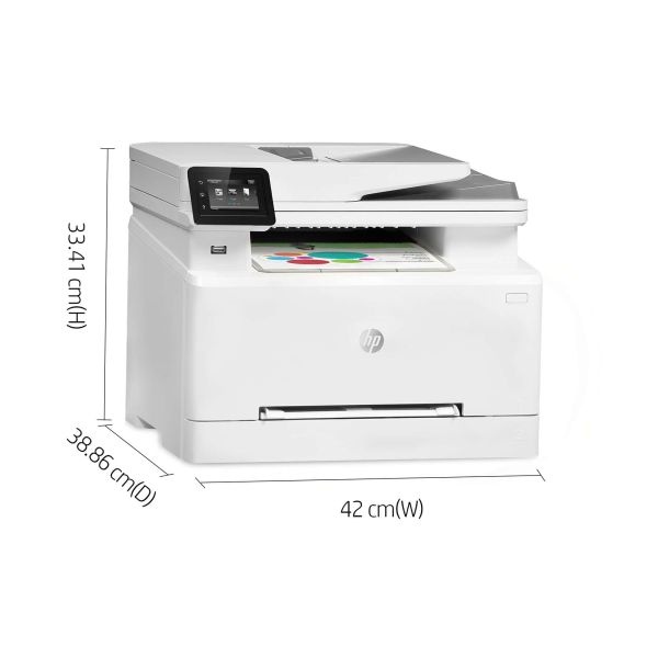HP Color LaserJet Pro MFP M282nw, Printen, kopiëren, scannen, Printen via USB-poort aan voorzijde; Scannen naar e-mail; ADF voor 50 vel ongekruld (7KW72A)