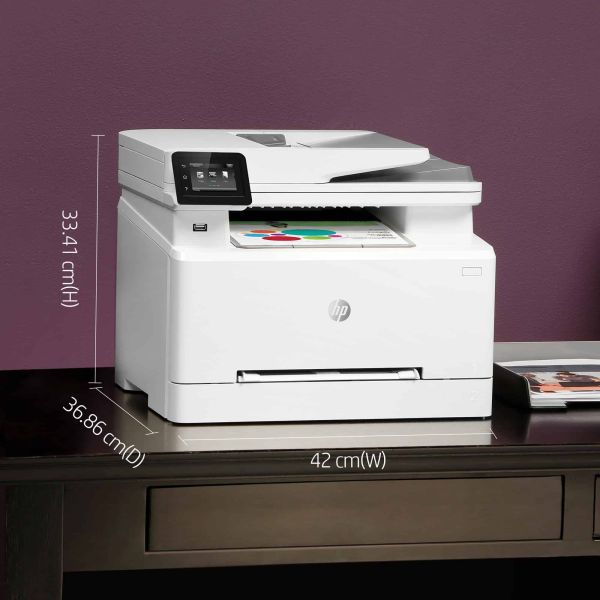 HP Color LaserJet Pro MFP M282nw, Printen, kopiëren, scannen, Printen via USB-poort aan voorzijde; Scannen naar e-mail; ADF voor 50 vel ongekruld (7KW72A)