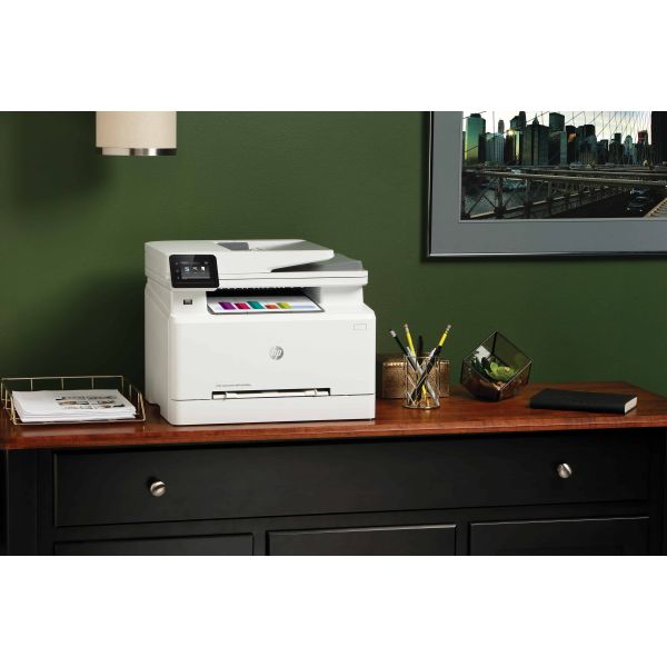 HP Color LaserJet Pro MFP M283fdw, Kleur, Printer voor Printen, kopiëren, scannen, faxen, Printen via USB-poort aan voorzijde; Scannen naar e-mail; Dubbelzijdig printen; ADF voor 50 vel ongekruld (7KW75A)