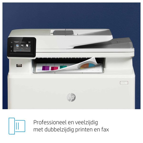 HP Color LaserJet Pro MFP M283fdw, Kleur, Printer voor Printen, kopiëren, scannen, faxen, Printen via USB-poort aan voorzijde; Scannen naar e-mail; Dubbelzijdig printen; ADF voor 50 vel ongekruld (7KW75A)