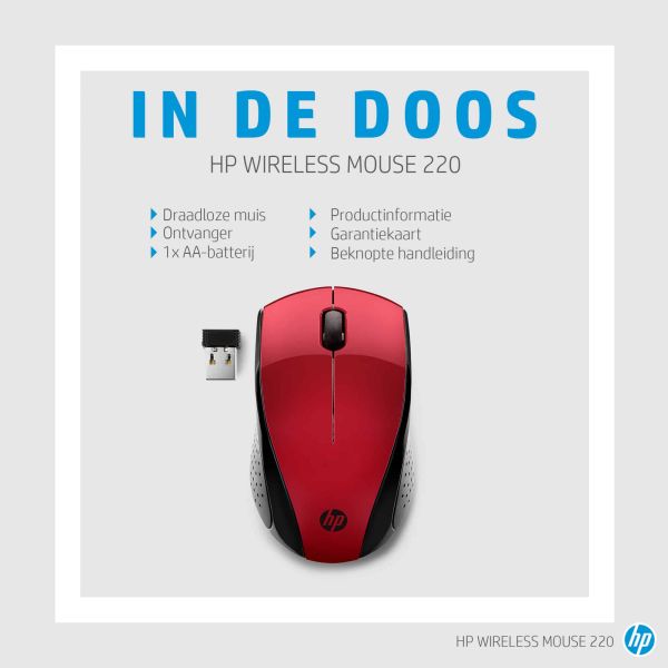 HP draadloze muis 220 (avondrood) (7KX10AA#ABB)