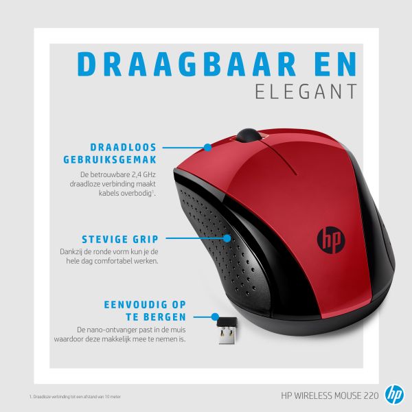 HP draadloze muis 220 (avondrood) (7KX10AA#ABB)