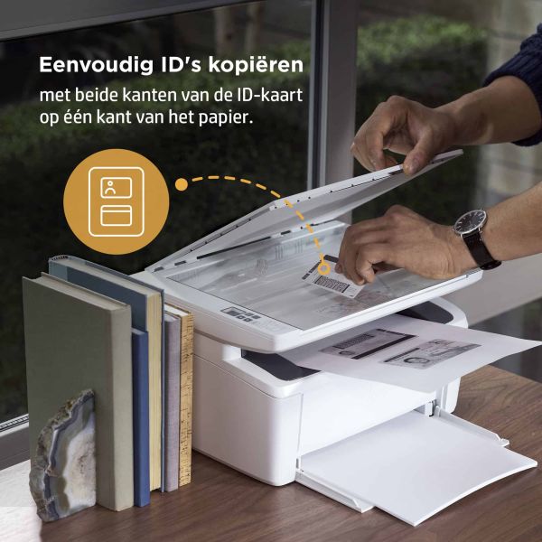 HP LaserJet MFP M140w printer, Zwart-wit, Printer voor Kleine kantoren, Printen, kopiëren, scannen, Scannen naar e-mail; Scannen naar pdf; Compact formaat (7MD72F)
