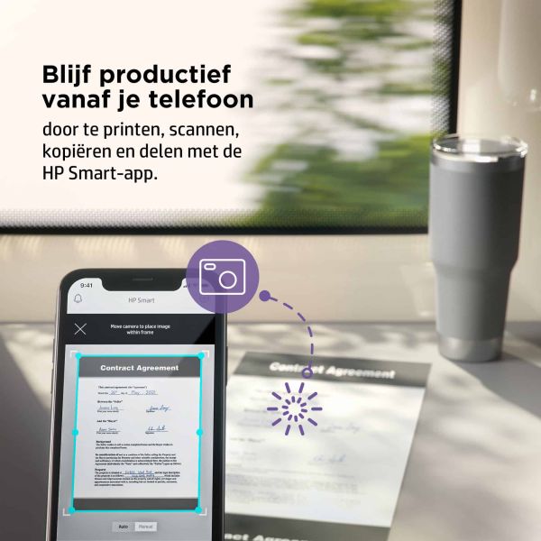 HP LaserJet MFP M140w printer, Zwart-wit, Printer voor Kleine kantoren, Printen, kopiëren, scannen, Scannen naar e-mail; Scannen naar pdf; Compact formaat (7MD72F)