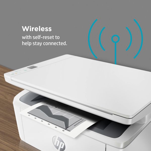 HP LaserJet MFP M140w printer, Zwart-wit, Printer voor Kleine kantoren, Printen, kopiëren, scannen, Scannen naar e-mail; Scannen naar pdf; Compact formaat (7MD72F)