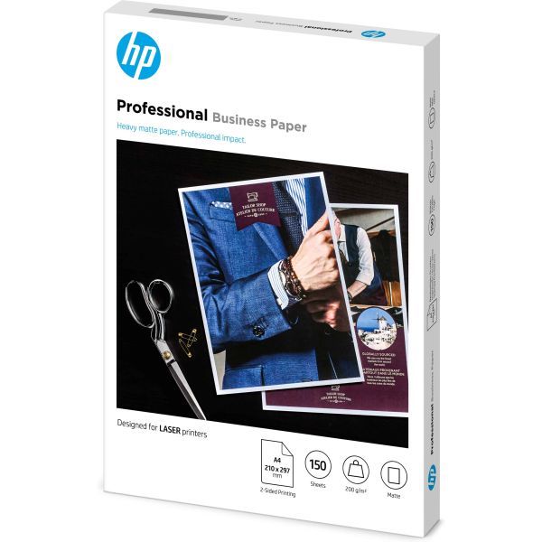 HP Professional Business Paper, Matte, 200 g/m2, A4 (210 x 297 mm), 150 sheets (7MV80A)