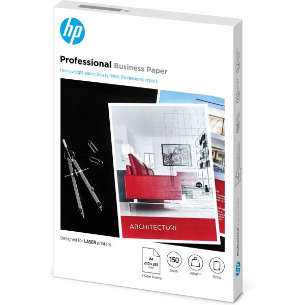 HP Professional Business Paper, Glossy, 200 g/m2, A4 (210 x 297 mm), 150 sheets (7MV83A)