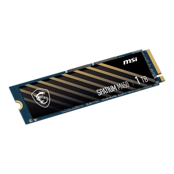MSI SPATIUM M450 PCIe 4.0 NVMe M.2 1TB PCI Express 4.0 3D NAND (S78-440L980-P83)