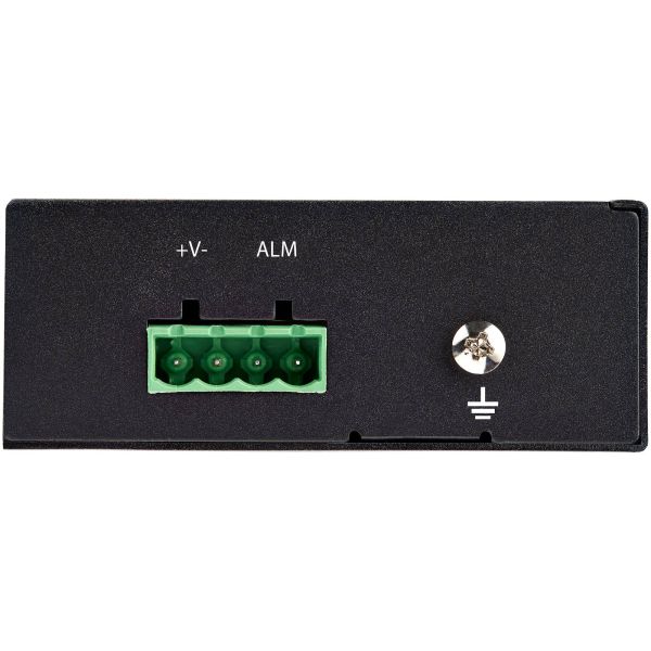 StarTech.com PoE+ Industrial Glasvezel naar Ethernet Media Converter 0W SFP naar RJ45 Single Mode/Multi Mode Gigabit Fiber naar Koper Compact design IP-30/ -40°C tot +75°C (IMC1GSFP60W)