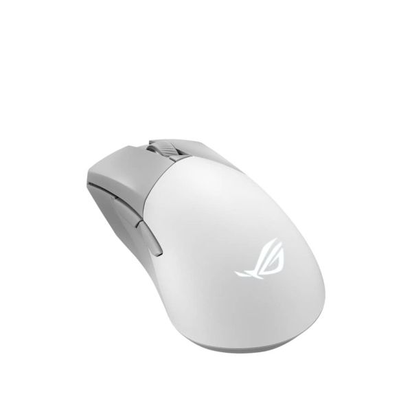 ASUS ROG Gladius III Wireless Aimpoint White muis Gamen Rechtshandig RF Wireless + Bluetooth + USB Type-A Optisch 36000 DPI (90MP02Y0-BMUA11)