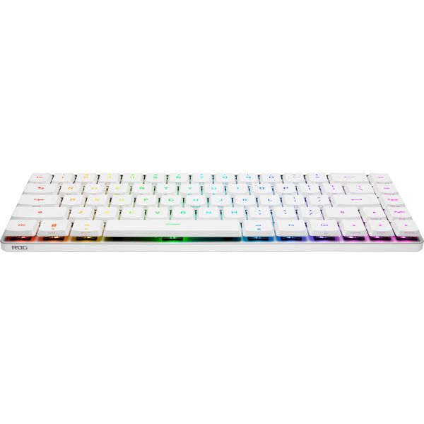 ASUS ROG Falchion RX Low Profile toetsenbord Gamen USB + RF Wireless + Bluetooth Wit (90MP03EC-BKUA10)