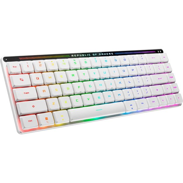 ASUS ROG Falchion RX Low Profile toetsenbord Gamen USB + RF Wireless + Bluetooth Wit (90MP03EC-BKUA10)
