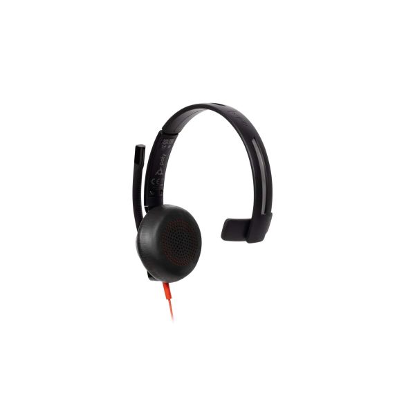 HP Poly Blackwire 5210 mono USB-C-headset + 3,5 mm stekker + USB-C/A-adapter (8X230AA) HP Poly Blackwire 5210 mono USB-C-headset + 3,5 mm stekker + USB-C/A-adapter