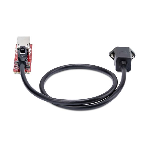 StarTech.com 1-Port 2.5GbE M.2 2280 Netwerkkaart, Multi-Gigabit Ethernet Adapter (2.5G/1G/100M/10M), NBASE-T (802.3bz) NIC, M.2 B+M Key, PCIe Ethernet Kaart, Voor SFF/Desktop PCs (MR12GI-NETWORK-CARD)