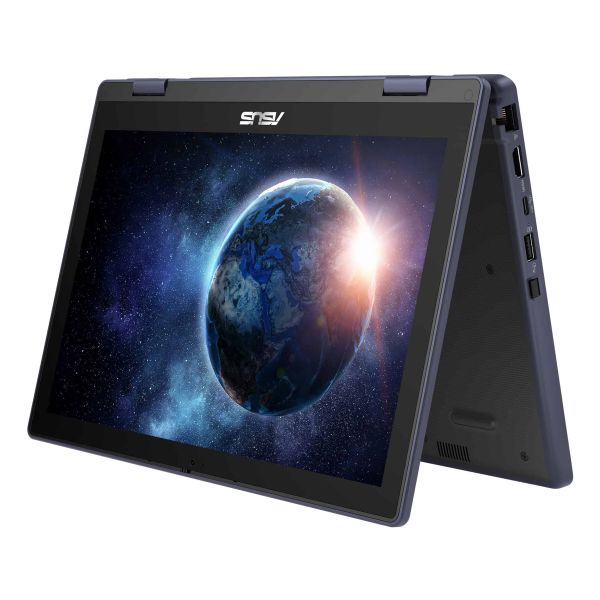 ASUS BR1204FGA-R90068XA Intel® N N100 Hybride (2-in-1) 31 cm (12.2") Touchscreen WUXGA 8 GB LPDDR5-SDRAM 128 GB Flash Wi-Fi 6 (802.11ax) Windows 11 Pro Education Zwart, Grijs (90NX07E1-M00270)