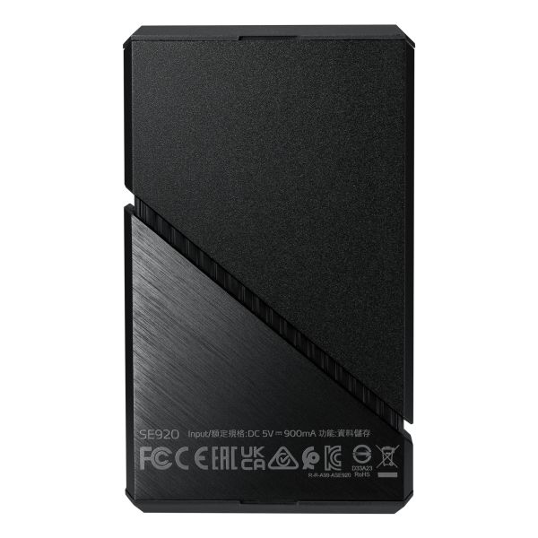 ADATA SE920 Thunderbolt technologie 1 TB USB Type-C 3.2 Gen 2 (3.1 Gen 2) Zwart (SE920-1TCBK)