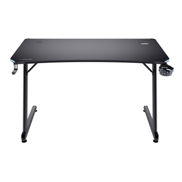 Trust GXT709 LUMINUS RGB DESK (25184) Trust GXT 709 Luminus Gaming Bureau - Gaming bureau – Geïntegreerde RGB-verlichting – Maximale belasting 150 kg – Zwart (25184)