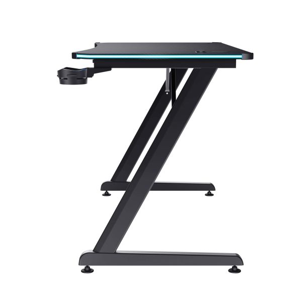 Trust GXT709 LUMINUS RGB DESK (25184) Trust GXT 709 Luminus Gaming Bureau - Gaming bureau – Geïntegreerde RGB-verlichting – Maximale belasting 150 kg – Zwart (25184)