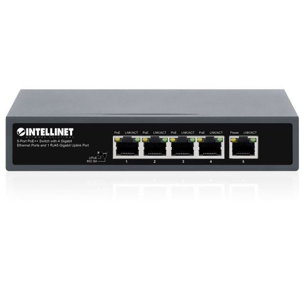 Intellinet 562010 netwerk-switch Unmanaged Gigabit Ethernet (10/100/1000) Power over Ethernet (PoE) Zwart (562010)