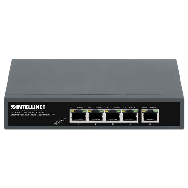 Intellinet 562010 netwerk-switch Unmanaged Gigabit Ethernet (10/100/1000) Power over Ethernet (PoE) Zwart (562010)