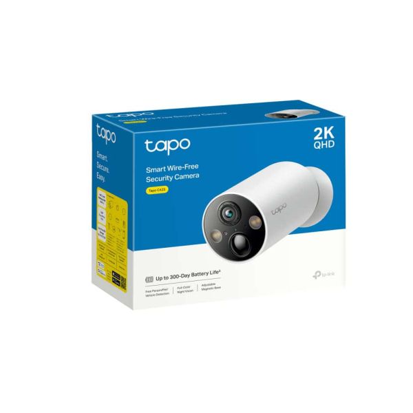 TP-Link Tapo C425 4-Pack Kogel (vorm) IP-beveiligingscamera Buiten 2560 x 1440 Pixels Plafond/muur (TAPO C425(4-PACK))
