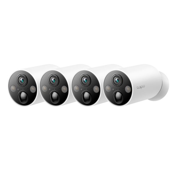 TP-Link Tapo C425 4-Pack Kogel (vorm) IP-beveiligingscamera Buiten 2560 x 1440 Pixels Plafond/muur (TAPO C425(4-PACK))