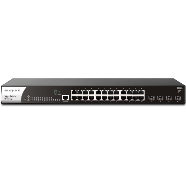 Draytek Switch 440mm DrayTek VigorSwitch  G-2282X  4*SFP+/24*GE retail (VSWITCHG2282X-DE-AT-CH)