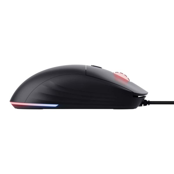 Trust GXT 925 Redex II Gaming Muis - Bedrade gamingmuis – 6 programmeerbare knoppen – 10000 DPI – Zwart (25125)