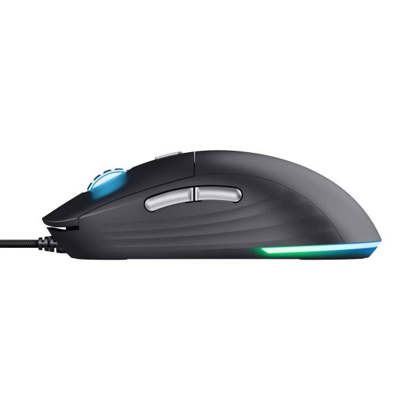 Trust GXT 925 Redex II Gaming Muis - Bedrade gamingmuis – 6 programmeerbare knoppen – 10000 DPI – Zwart (25125)