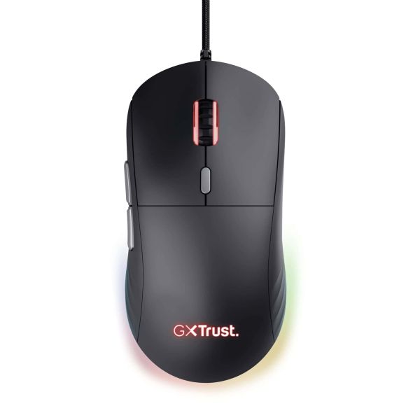 Trust GXT 925 Redex II Gaming Muis - Bedrade gamingmuis – 6 programmeerbare knoppen – 10000 DPI – Zwart (25125)