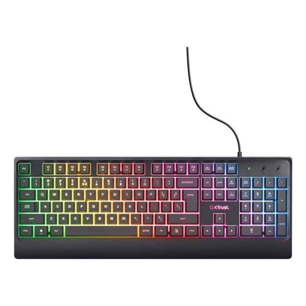 Trust GXT 792 Quadrox toetsenbord Inclusief muis Gamen USB QWERTY Belgisch Zwart (25409)