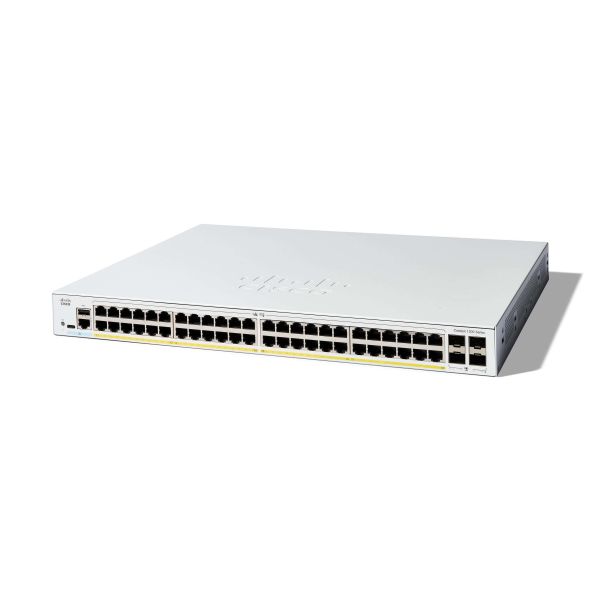 Cisco C1200-48P-4G netwerk-switch Managed L2/L3 Gigabit Ethernet (10/100/1000) Wit (C1200-48P-4G) Cisco C1200-48P-4G netwerk-switch Managed L2/L3 Gigabit Ethernet (10/100/1000) Wit (C1200-48P-4G)