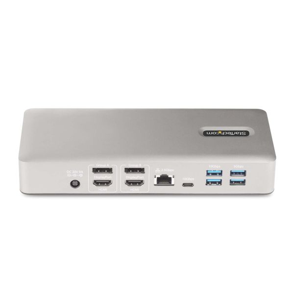 StarTech.com Thunderbolt 4 Multi-Monitor Docking Station, Quad/Triple/Dual Display Dock, 2x HDMI/2x DisplayPort, 7x USB Hub, 2.5Gb Ethernet, 98W Power Delivery (132UE-TB4USB4DOCK)
