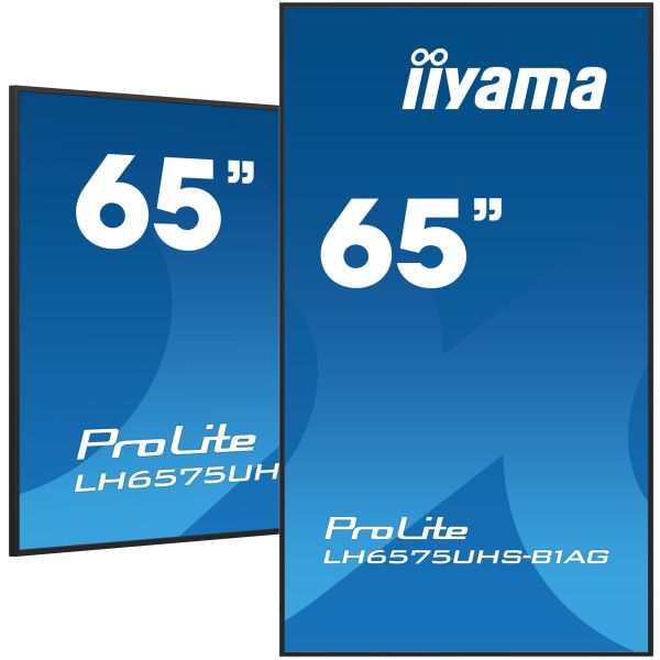 iiyama ProLite Digitale signage flatscreen 163,8 cm (64.5") LCD Wifi 500 cd/m² 4K Ultra HD Zwart Type processor Android 11 24/7 (LH6575UHS-B1AG)