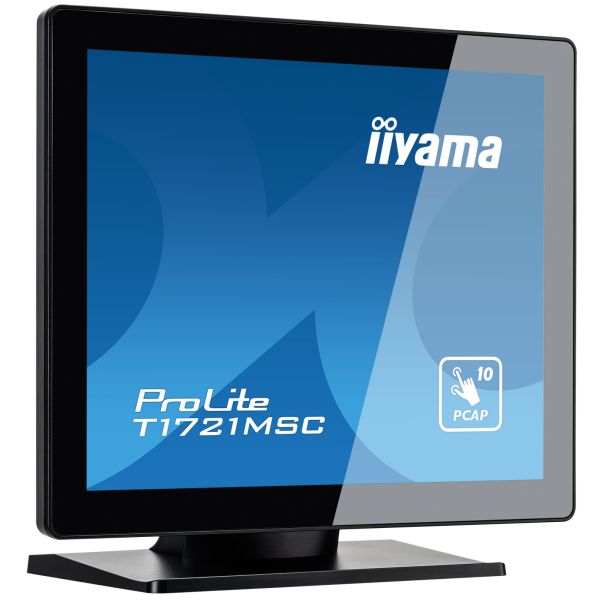 iiyama ProLite T1721MSC-B2 computer monitor 43,2 cm (17") 1280 x 1024 Pixels SXGA LED Touchscreen Tafelblad Zwart (T1721MSC-B2)