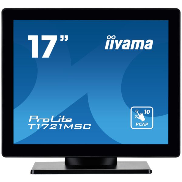 iiyama ProLite T1721MSC-B2 computer monitor 43,2 cm (17") 1280 x 1024 Pixels SXGA LED Touchscreen Tafelblad Zwart (T1721MSC-B2)