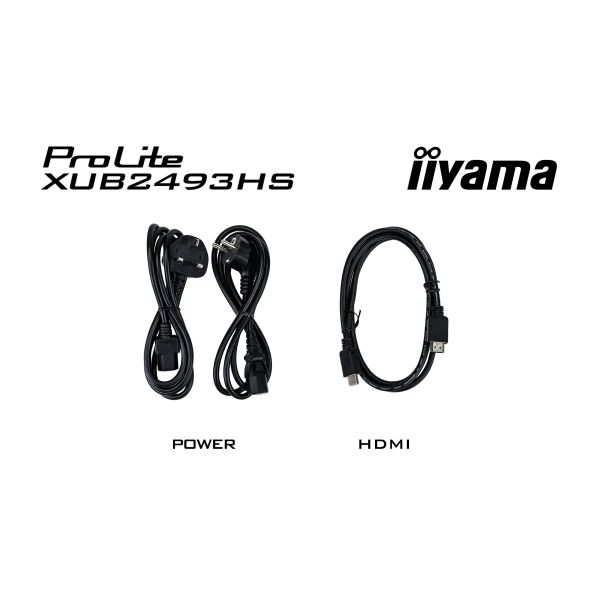 iiyama ProLite XUB2493HS-B6 computer monitor 60,5 cm (23.8") 1920 x 1080 Pixels Full HD LED Zwart (XUB2493HS-B6) iiyama ProLite XUB2493HS-B6 computer monitor 60,5 cm (23.8") 1920 x 1080 Pixels Full HD LED Zwart (XUB2493HS-B6)