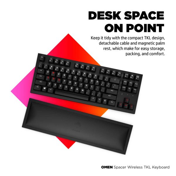 HP OMEN Spacer Draadloos TKL Toetsenbord (9BU31AA#ABB)